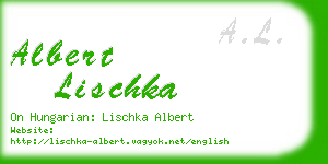 albert lischka business card